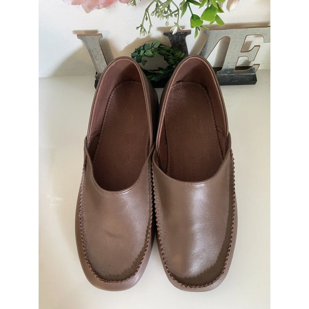 Hitchcock Brown Moosehide Slipper Style #: 4942BR Size‎ 9 Made in Canada NWOB